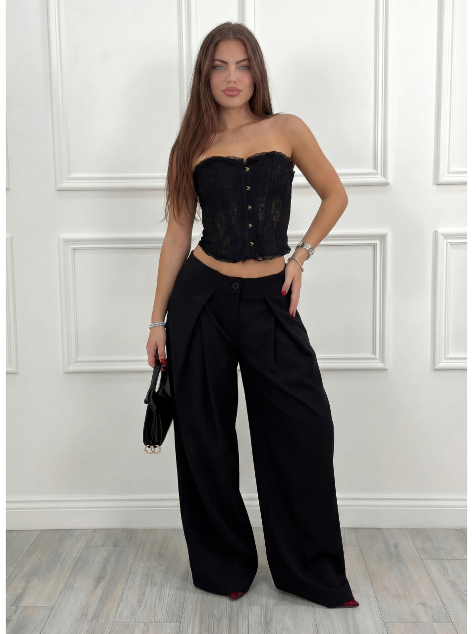 Pantalón plisado modelo Zara