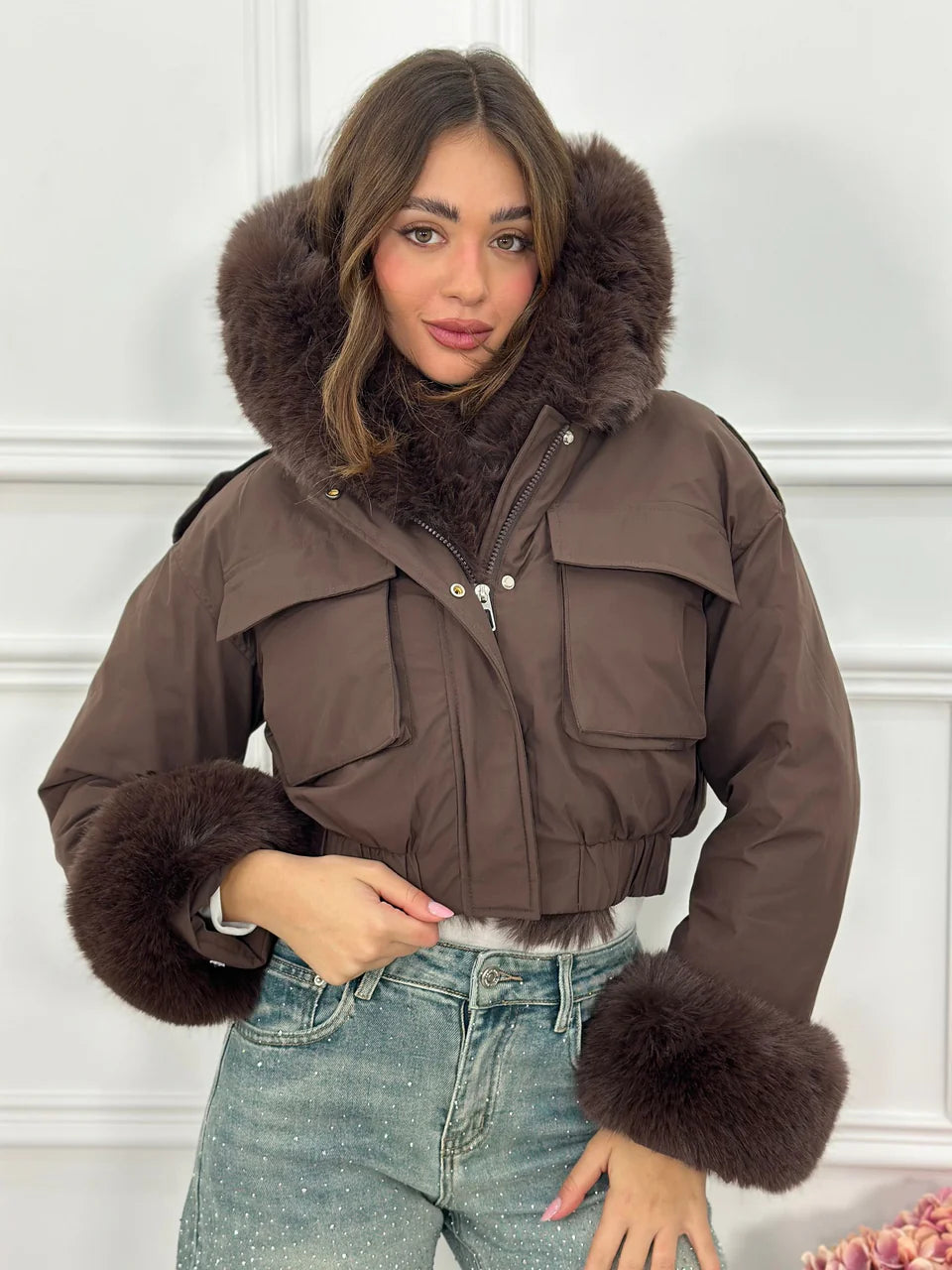 Chaqueta Crop Top Quality