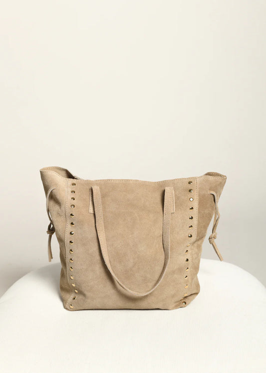 Bolso de Mano Beige – Modelo Suede